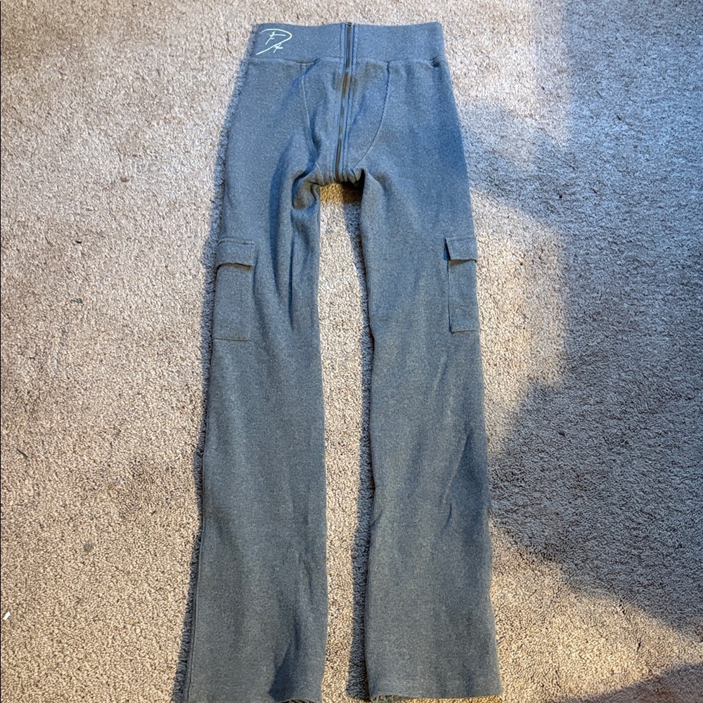 Tordrobes Butterfly Signature U-Zip Cargo Pants gray white size medium cotton - Picture 6 of 12